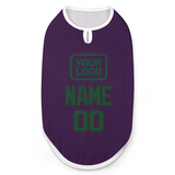 Custom Purple Green Pet Vest