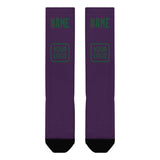 Custom Purple Green Knee-High Sock