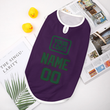 Custom Purple Green Pet Vest