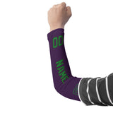Custom Purple Emerald Green Arm Sleeve
