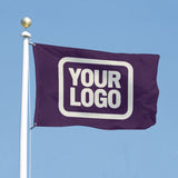 Custom Purple Cream Flag