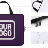 Custom Purple Cream Laptop Bag