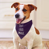 Custom Purple Cream Pet Scarf