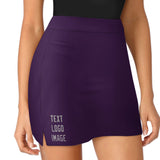 Custom Purple Gray A-Line Skort