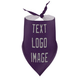 Custom Purple Gray Pet Scarf
