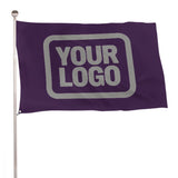 Custom Purple Gray Flag
