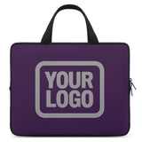 Custom Purple Gray Laptop Bag