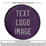 Custom Purple Gray Truck Tires