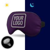 Custom Purple Gray Sleep Mask