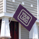 Custom Purple Gray Flag
