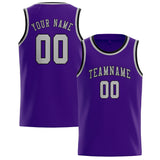 Custom Purple & Gray Colors Design Sports Basketball Jersey