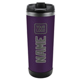 Custom Purple Dark Grey Stainless Steel Water Cup