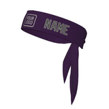 Custom Purple Dark Grey Headband