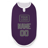 Custom Purple Dark Grey Pet Vest