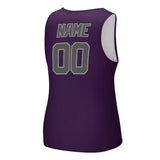 Custom Purple Dark Grey Men's Tank Top