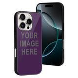 Custom Purple Dark Grey Phone Case