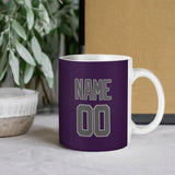Custom Purple Dark Grey Mug
