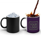 Custom Purple Dark Grey Magic Mug
