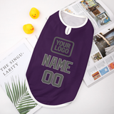 Custom Purple Dark Grey Pet Vest