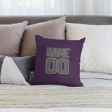 Custom Purple Dark Grey Pillowcase