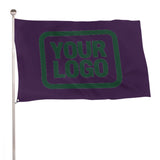 Custom Purple Green Flag