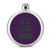 Custom Purple Green Hip Flask