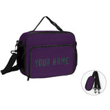 Custom Purple Green Lunch Bag