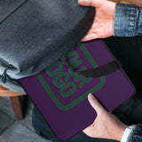 Custom Purple Green Laptop Bag