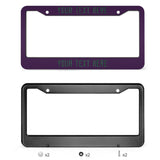 Custom Purple Green License Plate Frame