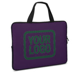 Custom Purple Green Laptop Bag