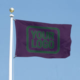 Custom Purple Green Flag