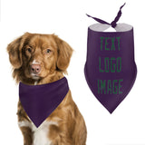 Custom Purple Green Pet Scarf