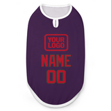 Custom Purple Red Pet Vest