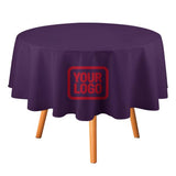 Custom Purple Red Round Table Cloth