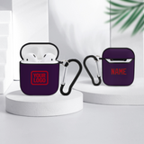 Custom Purple Red AirPods Case