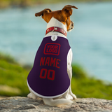 Custom Purple Red Pet Vest