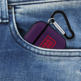 Custom Purple Red AirPods Case