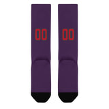 Custom Purple Red Knee-High Sock