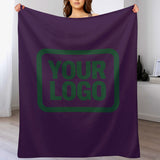 Custom Purple Green Blanket
