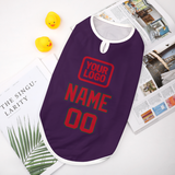 Custom Purple Red Pet Vest