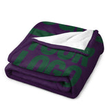 Custom Purple Green Blanket