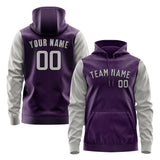 Custom Purple Gray Hoodie