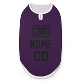 Custom Purple Black Pet Vest