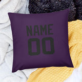 Custom Purple Black Pillowcase