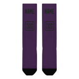 Custom Purple Black Knee-High Sock