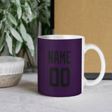 Custom Purple Black Mug