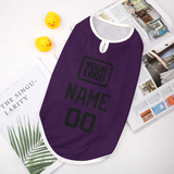 Custom Purple Black Pet Vest