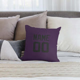 Custom Purple Black Pillowcase