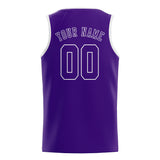 Custom Purple & Purple Colors Design Sports Basketball Jersey