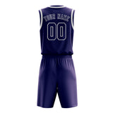 Custom Purple Purple Basketball Set